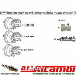 Bremskraftverstärker-brake Booster Alfa 75 2,5/3,0 V6 2,0/2,4 Td Bj. 1985-1989