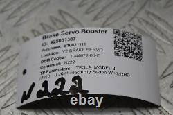 TESLA MODEL 3 2021 Brake Servo Booster 1044672-00-E (N222)